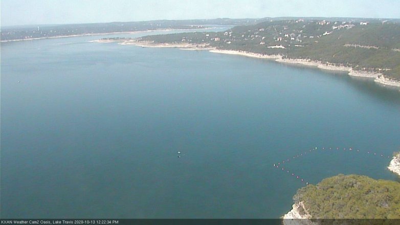 Lake Travis webcam, October 13, 2020 12:25 PM CT