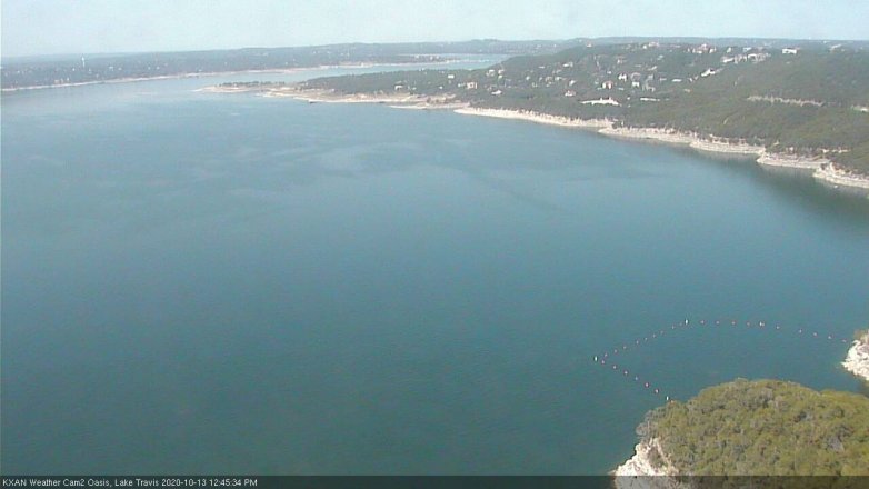 Lake Travis webcam, October 13, 2020 12:45 PM CT