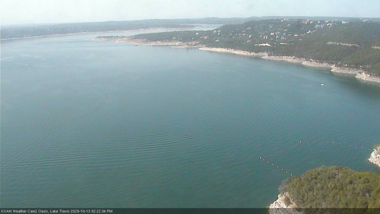 Lake Travis webcam, October 13, 2020 2:25 PM CT