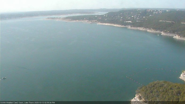 Lake Travis webcam, October 13, 2020 3:00 PM CT
