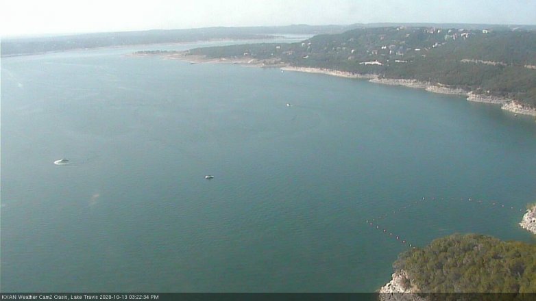 Lake Travis webcam, October 13, 2020 3:25 PM CT