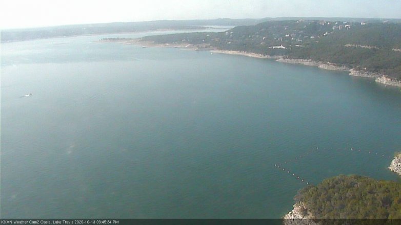 Lake Travis webcam, October 13, 2020 3:45 PM CT