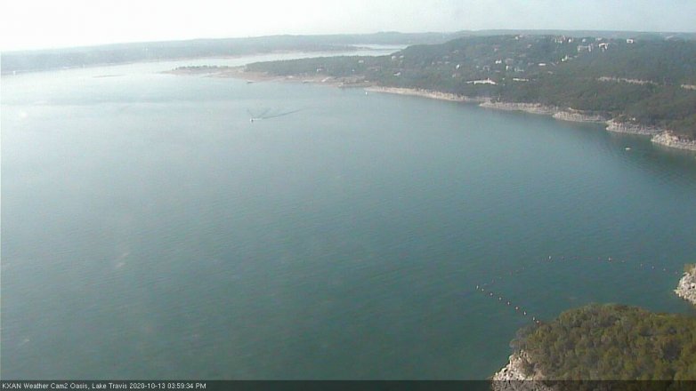 Lake Travis webcam, October 13, 2020 4:00 PM CT