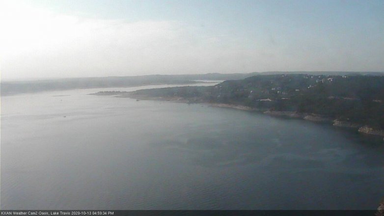 Lake Travis webcam, October 13, 2020 5:00 PM CT