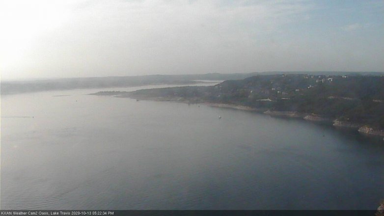 Lake Travis webcam, October 13, 2020 5:25 PM CT