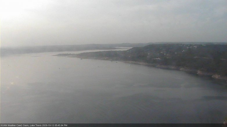 Lake Travis webcam, October 13, 2020 5:45 PM CT