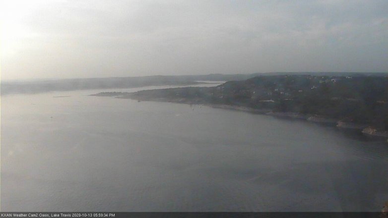Lake Travis webcam, October 13, 2020 6:00 PM CT