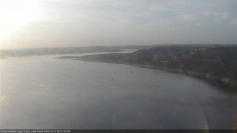Lake Travis webcam, October 13, 2020 6:25 PM CT