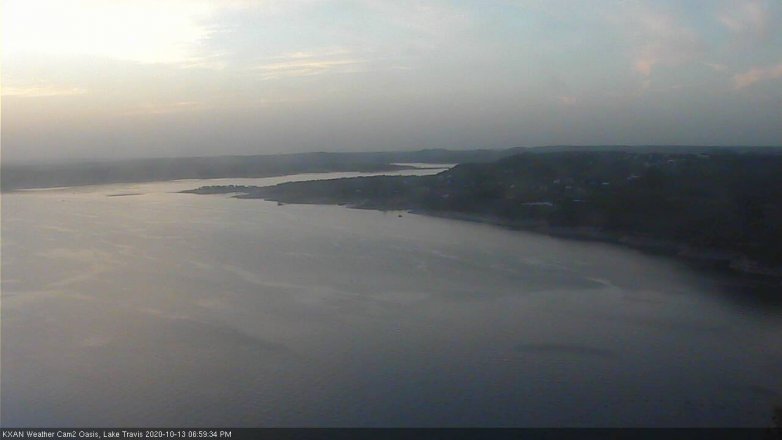 Lake Travis webcam, October 13, 2020 7:00 PM CT