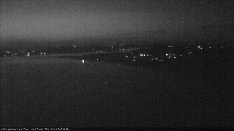 Lake Travis webcam, October 13, 2020 7:45 PM CT