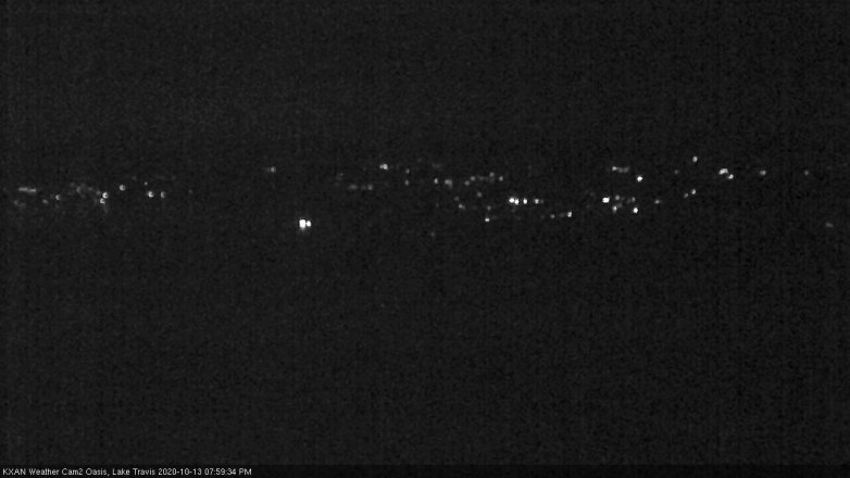 Lake Travis webcam, October 13, 2020 8:00 PM CT