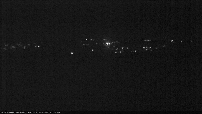 Lake Travis webcam, October 13, 2020 10:25 PM CT