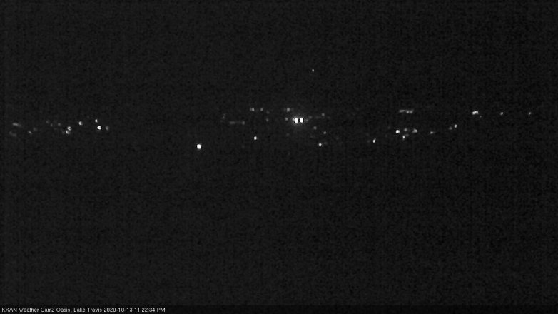 Lake Travis webcam, October 13, 2020 11:25 PM CT