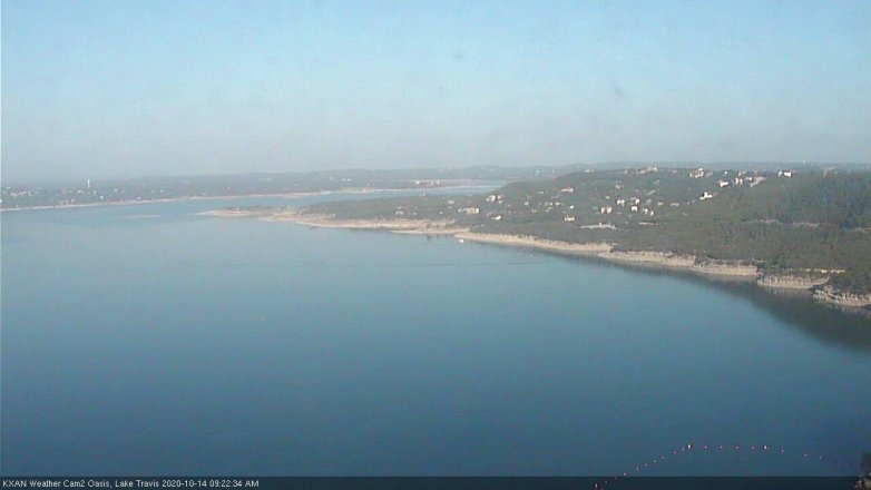 Lake Travis webcam, October 14, 2020 9:25 AM CT
