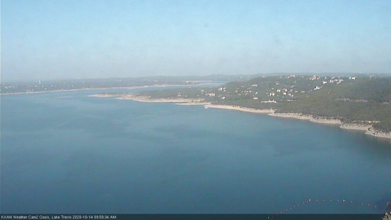 Lake Travis webcam, October 14, 2020 10:00 AM CT