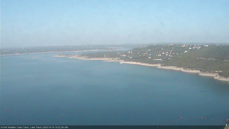 Lake Travis webcam, October 14, 2020 10:25 AM CT