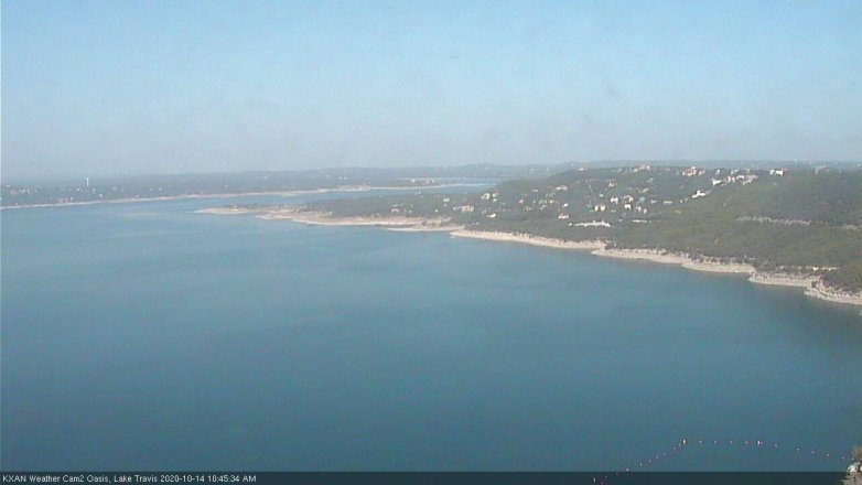 Lake Travis webcam, October 14, 2020 10:45 AM CT