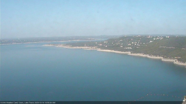 Lake Travis webcam, October 14, 2020 11:00 AM CT