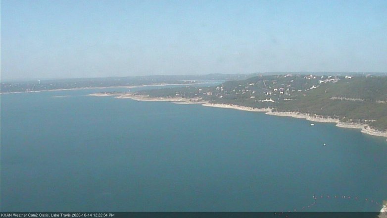Lake Travis webcam, October 14, 2020 12:25 PM CT