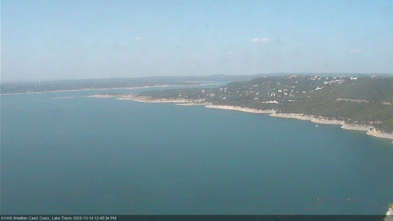 Lake Travis webcam, October 14, 2020 12:45 PM CT