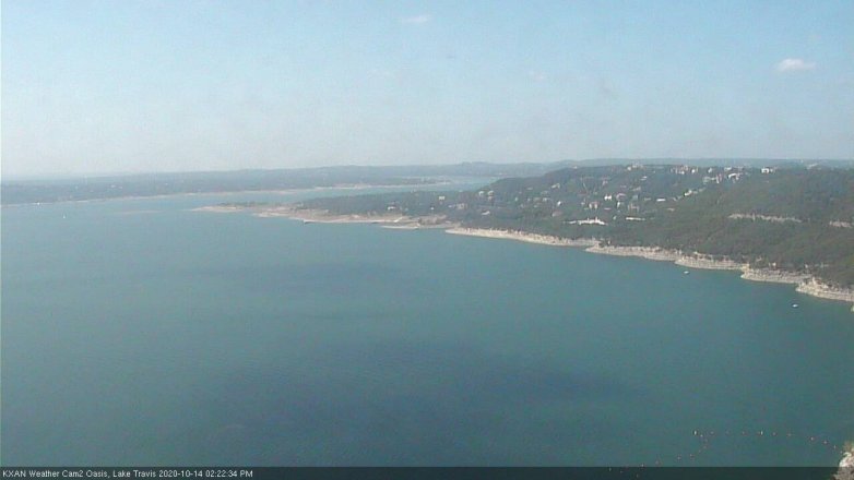 Lake Travis webcam, October 14, 2020 2:25 PM CT