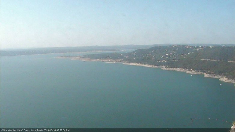 Lake Travis webcam, October 14, 2020 3:00 PM CT