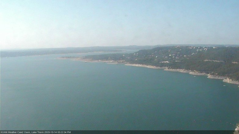 Lake Travis webcam, October 14, 2020 3:25 PM CT