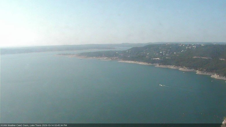 Lake Travis webcam, October 14, 2020 3:45 PM CT