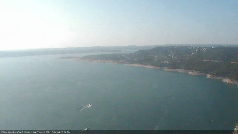 Lake Travis webcam, October 14, 2020 4:25 PM CT
