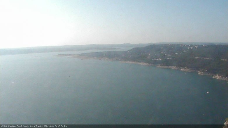 Lake Travis webcam, October 14, 2020 4:45 PM CT