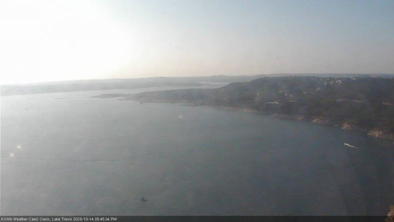Lake Travis webcam, October 14, 2020 5:45 PM CT