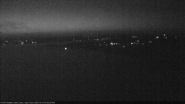Lake Travis webcam, October 14, 2020 7:45 PM CT