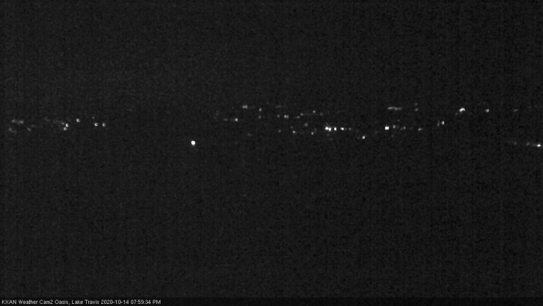 Lake Travis webcam, October 14, 2020 8:00 PM CT