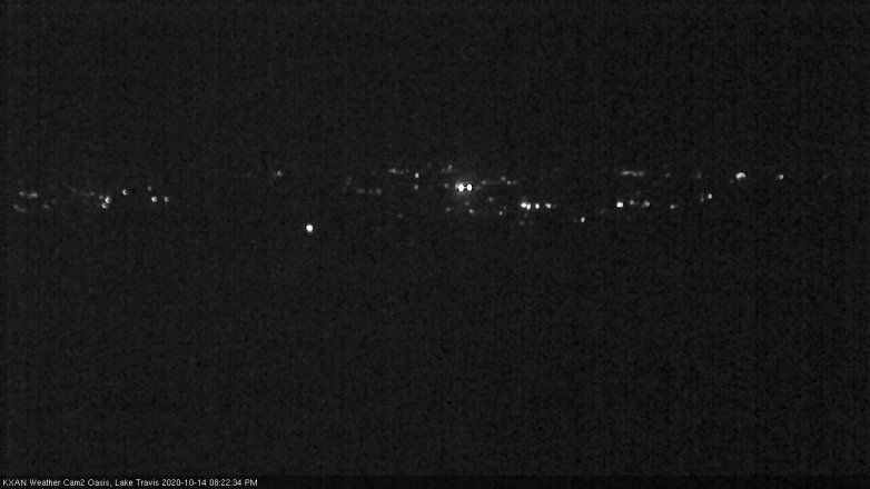 Lake Travis webcam, October 14, 2020 8:25 PM CT