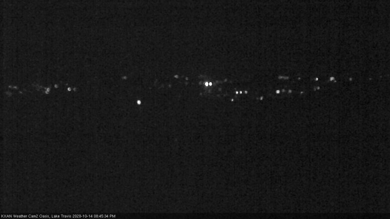 Lake Travis webcam, October 14, 2020 8:45 PM CT