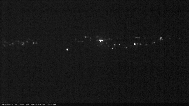 Lake Travis webcam, October 14, 2020 10:25 PM CT