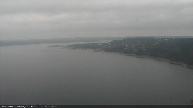 Lake Travis webcam, October 15, 2020 9:25 AM CT