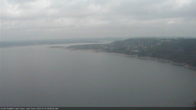 Lake Travis webcam, October 15, 2020 9:45 AM CT