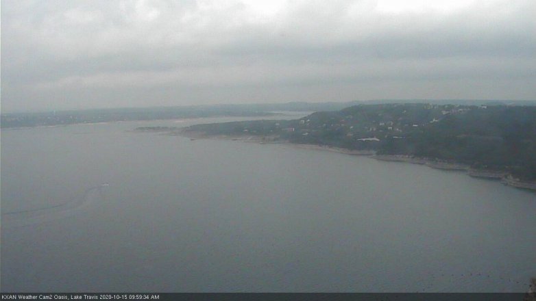 Lake Travis webcam, October 15, 2020 10:00 AM CT