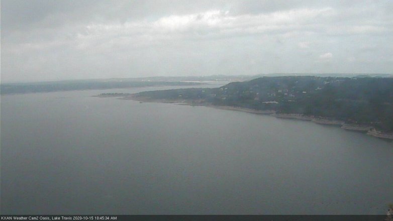 Lake Travis webcam, October 15, 2020 10:45 AM CT