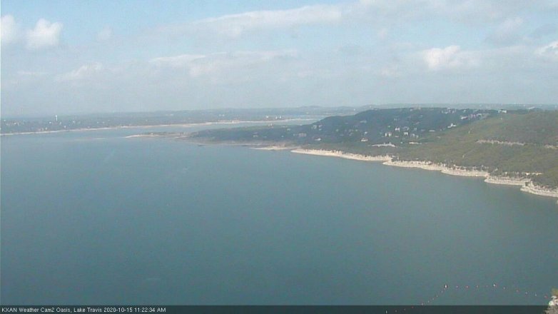Lake Travis webcam, October 15, 2020 11:25 AM CT