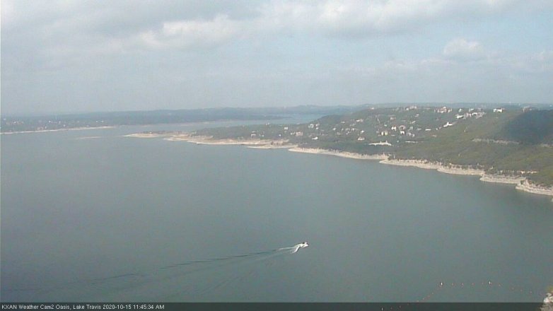 Lake Travis webcam, October 15, 2020 11:45 AM CT