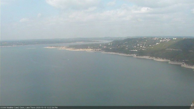 Lake Travis webcam, October 15, 2020 12:25 PM CT