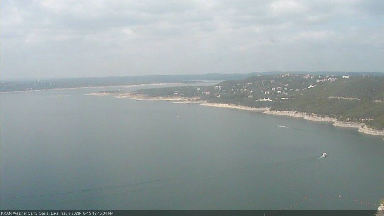 Lake Travis webcam, October 15, 2020 12:45 PM CT