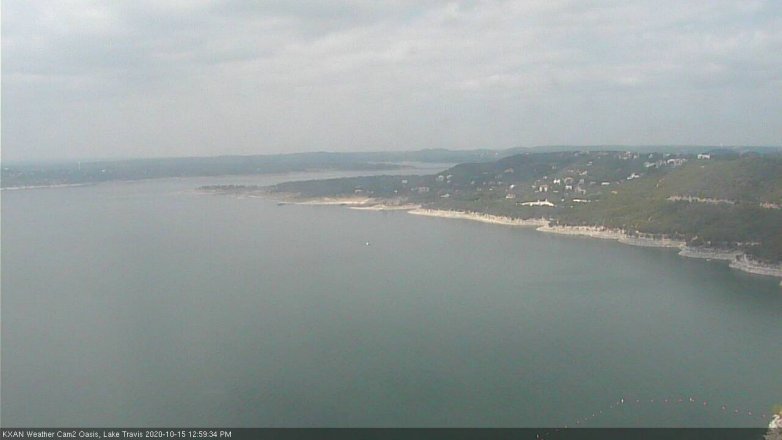 Lake Travis webcam, October 15, 2020 1:00 PM CT