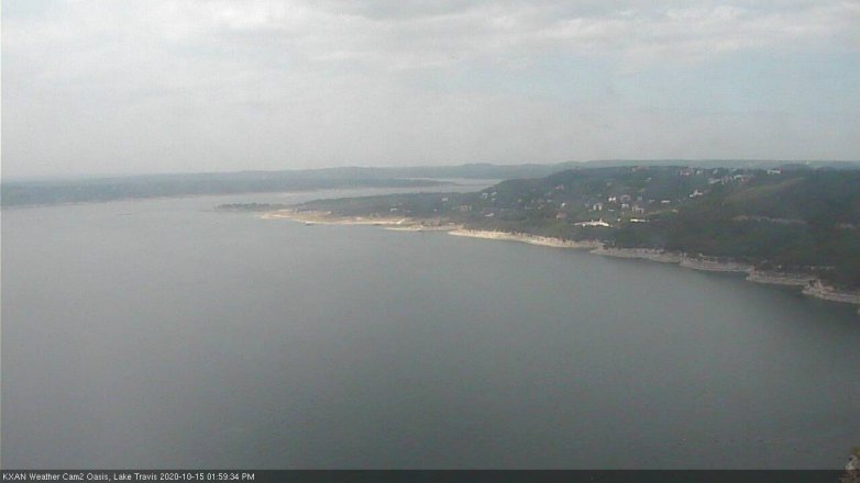 Lake Travis webcam, October 15, 2020 2:00 PM CT