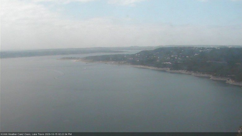 Lake Travis webcam, October 15, 2020 2:25 PM CT