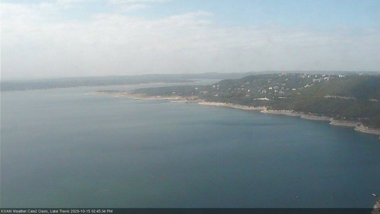Lake Travis webcam, October 15, 2020 2:45 PM CT