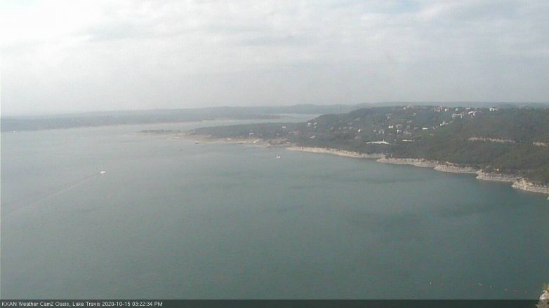 Lake Travis webcam, October 15, 2020 3:25 PM CT
