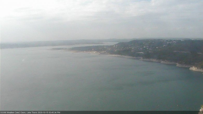 Lake Travis webcam, October 15, 2020 3:45 PM CT